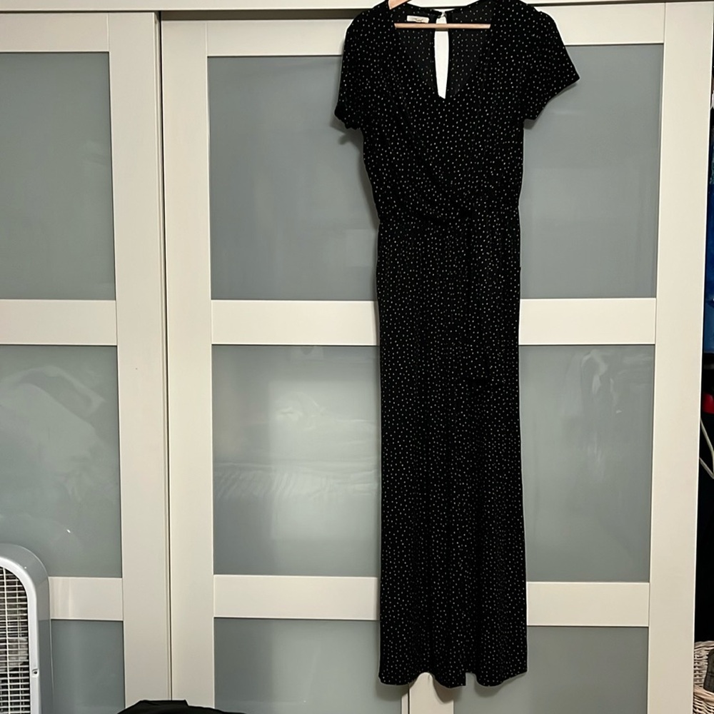 5/$20 Maurices  back& white dot jumpsuit sz S